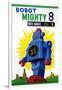 Robot Mighty 8 with Magic Color-null-Framed Art Print