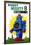 Robot Mighty 8 with Magic Color-null-Framed Art Print