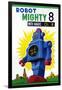 Robot Mighty 8 with Magic Color-null-Framed Art Print