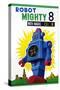Robot Mighty 8 with Magic Color-null-Stretched Canvas