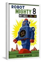 Robot Mighty 8-null-Framed Poster