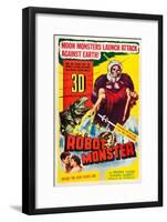 Robot Monster, George Nader, Claudia Barrett, 1953-null-Framed Art Print