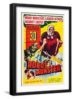 Robot Monster, George Nader, Claudia Barrett, 1953-null-Framed Art Print