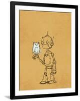 Robot Owl-Michael Murdock-Framed Giclee Print