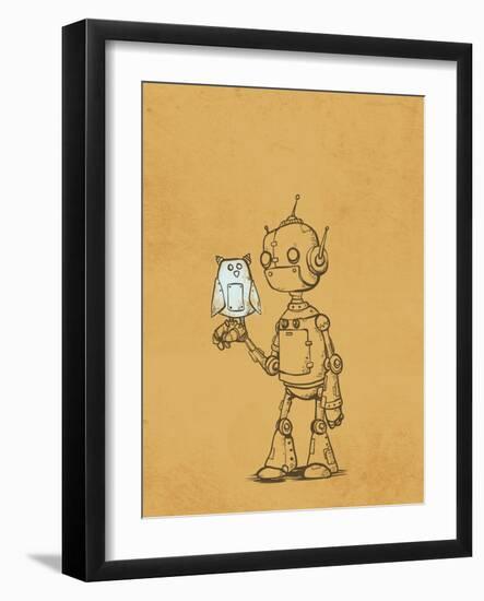 Robot Owl-Michael Murdock-Framed Giclee Print