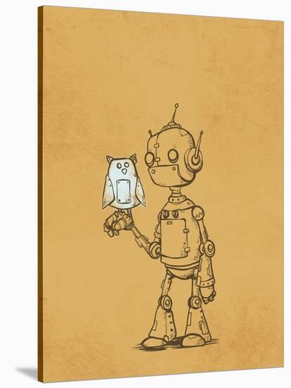 Robot Owl-Michael Murdock-Stretched Canvas