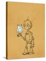 Robot Owl-Michael Murdock-Stretched Canvas