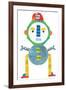 Robot Party Element IV-Melissa Averinos-Framed Art Print