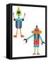 Robot Party Element VI-Melissa Averinos-Framed Stretched Canvas