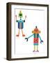 Robot Party Element VI-Melissa Averinos-Framed Art Print