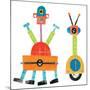 Robot Party Element VII-Melissa Averinos-Mounted Premium Giclee Print