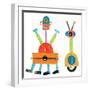 Robot Party Element VII-Melissa Averinos-Framed Art Print