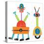 Robot Party Element VII-Melissa Averinos-Stretched Canvas