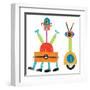 Robot Party Element VII-Melissa Averinos-Framed Art Print