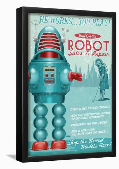 Robot Sales And Repair-null-Framed Poster