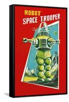 Robot Space Trooper-null-Framed Stretched Canvas