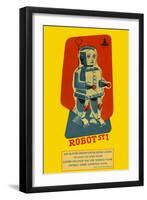 Robot ST1-null-Framed Art Print