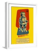 Robot ST1-null-Framed Art Print