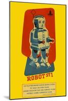 Robot ST1-null-Mounted Art Print