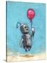 Robot with Red Balloon-Craig Snodgrass-Stretched Canvas