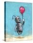 Robot with Red Balloon-Craig Snodgrass-Stretched Canvas