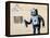 Robot-Banksy-Framed Stretched Canvas