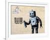 Robot-Banksy-Framed Giclee Print