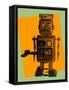 Robot-freelanceartist-Framed Stretched Canvas