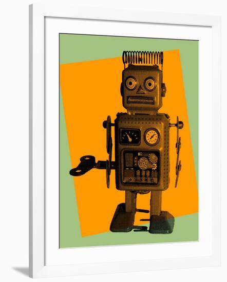 Robot-freelanceartist-Framed Art Print