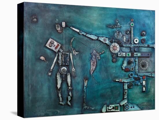 Robot-Mario Persico-Stretched Canvas