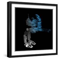 Robot-sauliusl-Framed Art Print