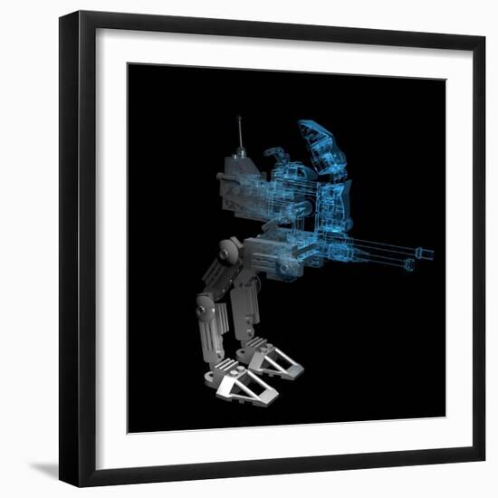 Robot-sauliusl-Framed Art Print