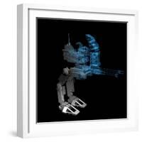 Robot-sauliusl-Framed Art Print