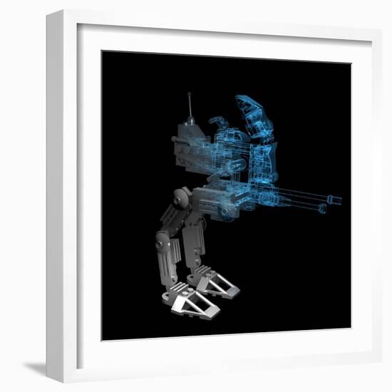 Robot-sauliusl-Framed Art Print