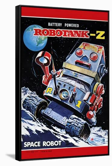 Robotank-Z Space Robot-null-Framed Stretched Canvas