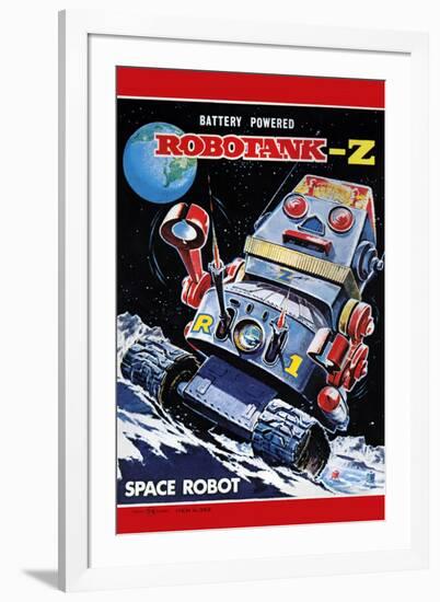 Robotank-Z Space Robot-null-Framed Art Print