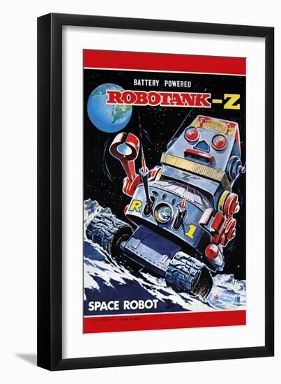 Robotank-Z Space Robot-null-Framed Art Print