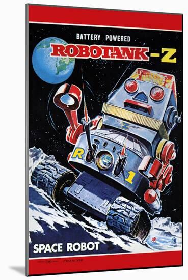 Robotank-Z Space Robot-null-Mounted Art Print