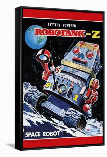 Robotank-Z Space Robot-null-Framed Stretched Canvas