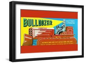 Robotrac Bulldozer-null-Framed Art Print