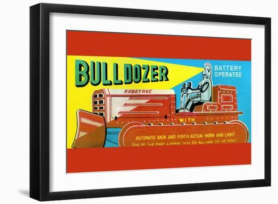 Robotrac Bulldozer-null-Framed Art Print