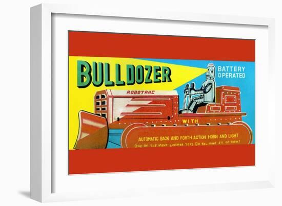 Robotrac Bulldozer-null-Framed Art Print