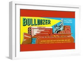 Robotrac Bulldozer-null-Framed Art Print