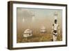 Robots and Machines Mining an Alien World-null-Framed Premium Giclee Print