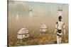 Robots and Machines Mining an Alien World-null-Stretched Canvas