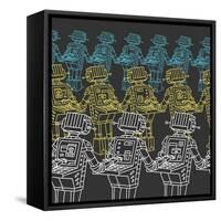 Robots and Personal Computer-JoeBakal-Framed Stretched Canvas