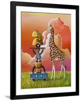 Robots On Safari-Cindy Thornton-Framed Art Print