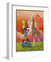 Robots On Safari-Cindy Thornton-Framed Art Print