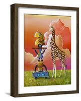 Robots On Safari-Cindy Thornton-Framed Art Print