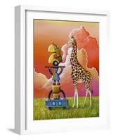 Robots On Safari-Cindy Thornton-Framed Art Print